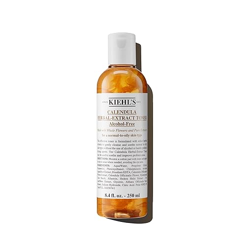 Kiehl'S Calendula Herbal Extract Toner, Alcohol-Free, Soothing For Normal To Oily Skin, 8.4 Fl