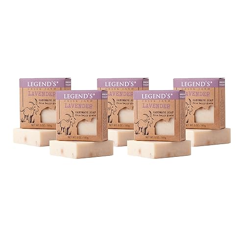 Legend'S Creek Goat Milk Soap - Lavender, 5 Oz Pack Of 5, Gentle Cleansing For Sensitive Skin