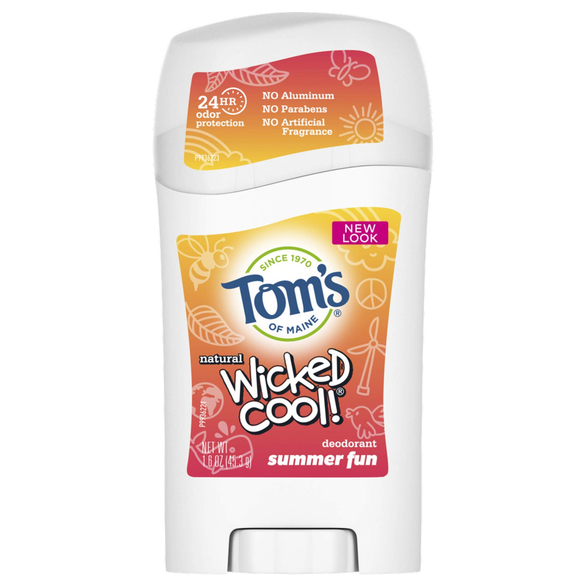 Tom'S Of Maine Aluminum-Free Deodorant For Kids, Summer Fun, 1.6 Oz, Natural Formula