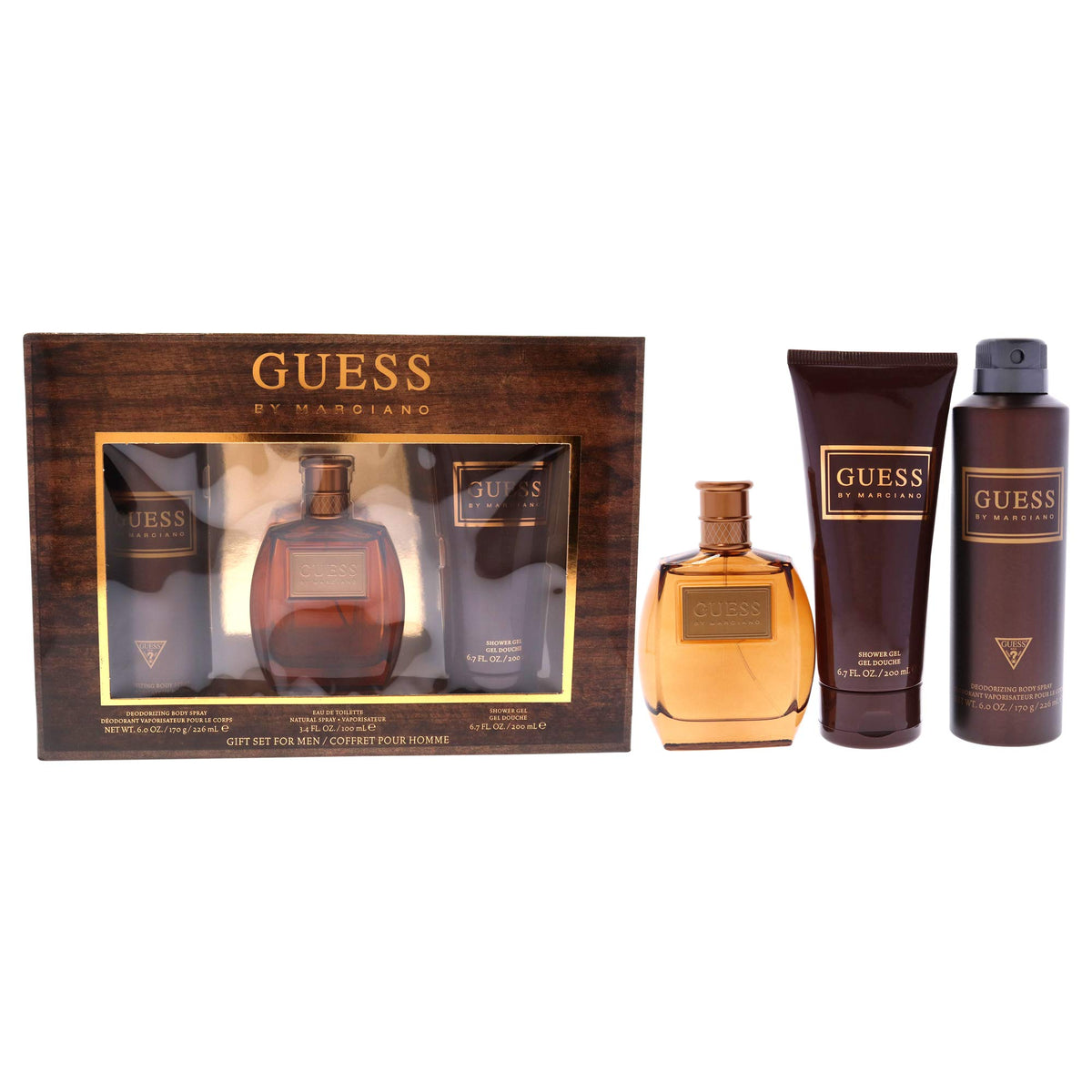 Guess By Marciano 3 Pc Gift Set - 3.4Oz Edt Spray, 6.7Oz Shower Gel, 