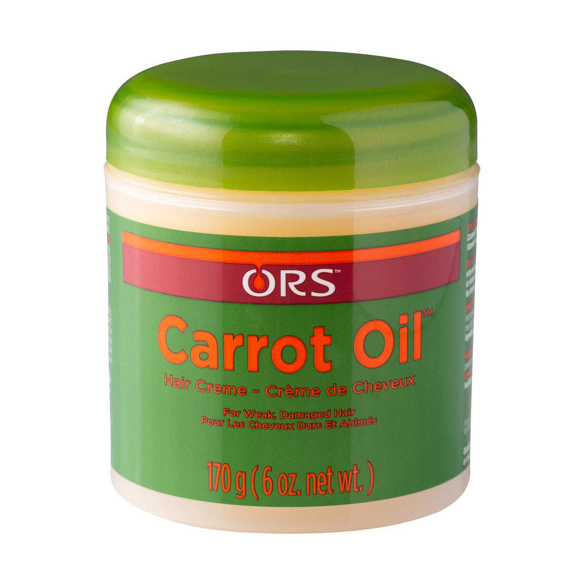 Ors Carrot Oil Hairdress - 6 Ounce Moisturizing Hair Cream For Healthy, Shiny Hair