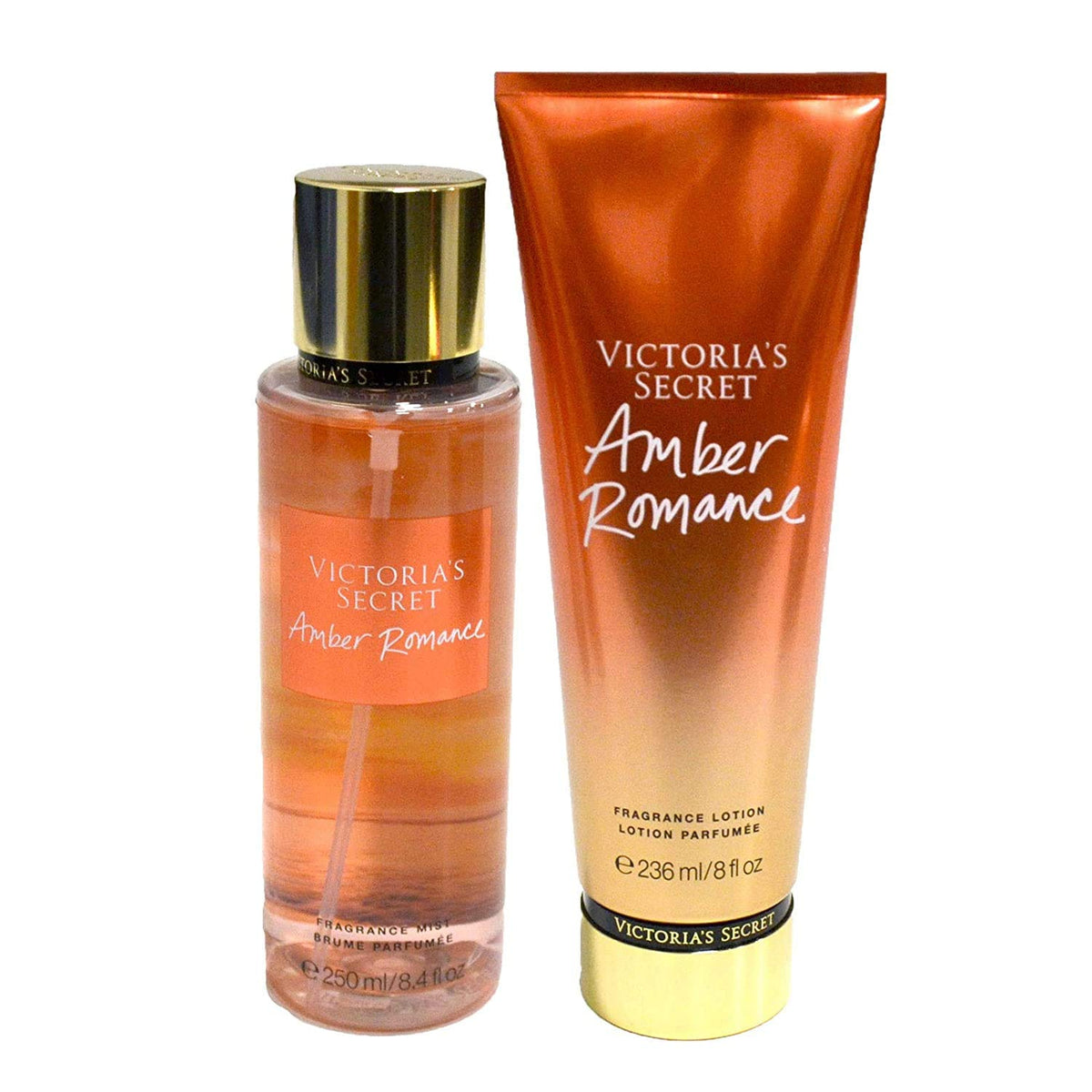 Victoria'S Secret Amber Romance Set: Body Mist & Lotion, 8.2 Fl Oz, Perfect Gift Set