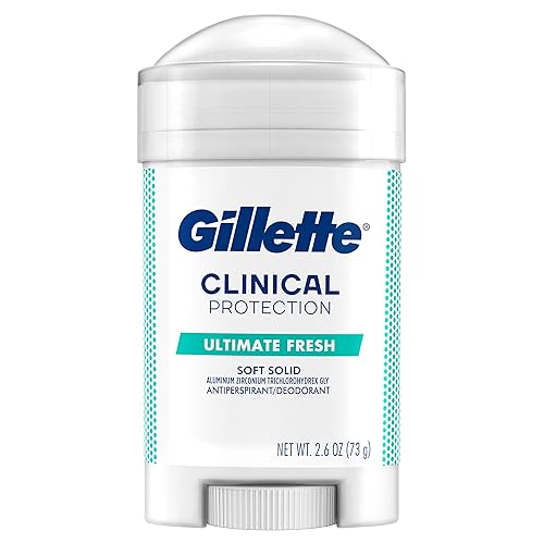 Gillette Clinical Antiperspirant Deodorant For Men, Ultimate Fresh, 2.6 Ounce