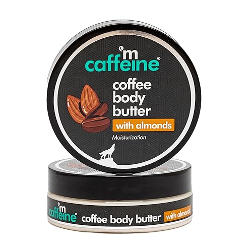 Mcaffeine Coffee And Almonds Body Butter - Hydrating Body Lotion For Women - 3.5 Oz