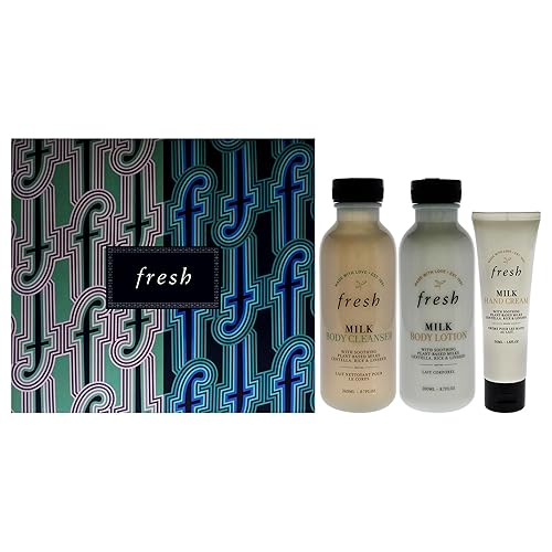 Fresh Milk Body Care Kit For Women - Body Wash, Lotion & Hand Cream, 3 Pc, 8.7Oz Each