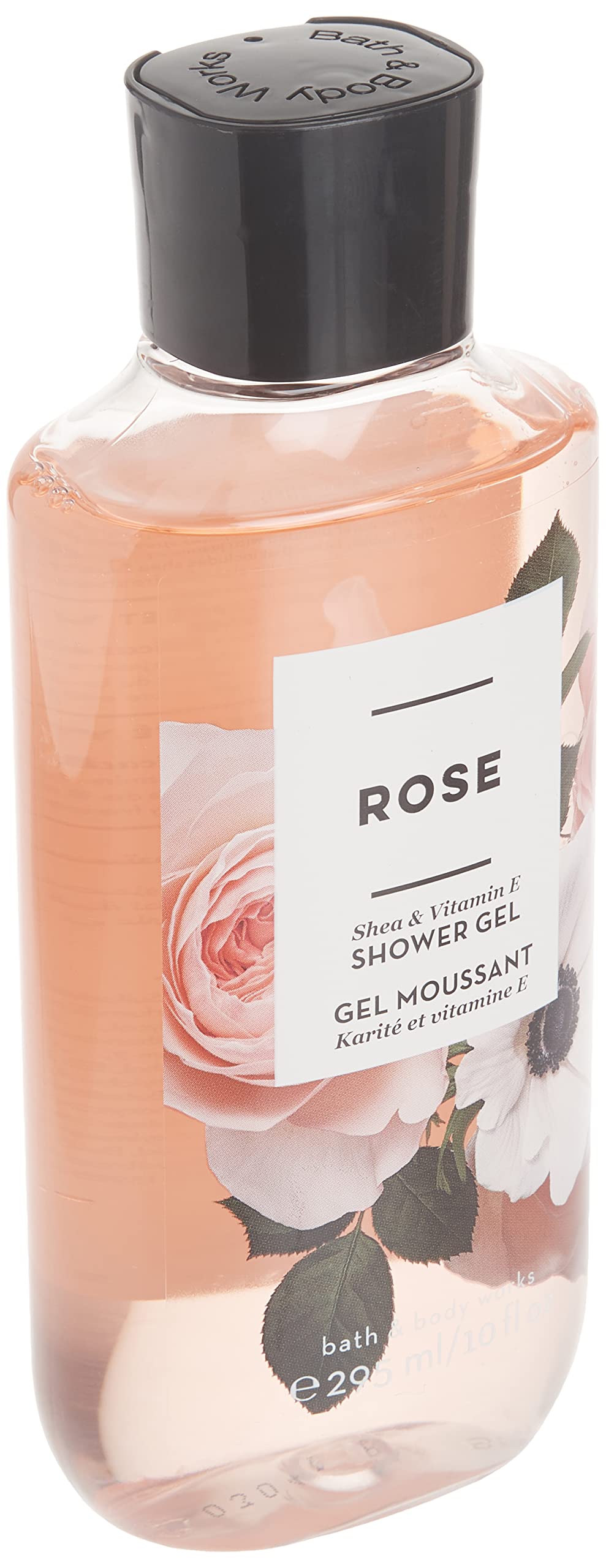 Bath & Body Works Rose Shea & Vitamin E Shower Gel, 10 Oz - Nourishing Body Cleanser