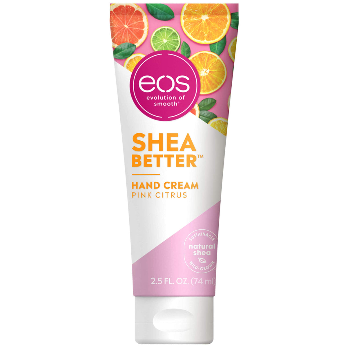 Eos Hand Cream - Pink Citrus, 24 Hour Hydration, Natural Shea Butter, 2.5 Oz