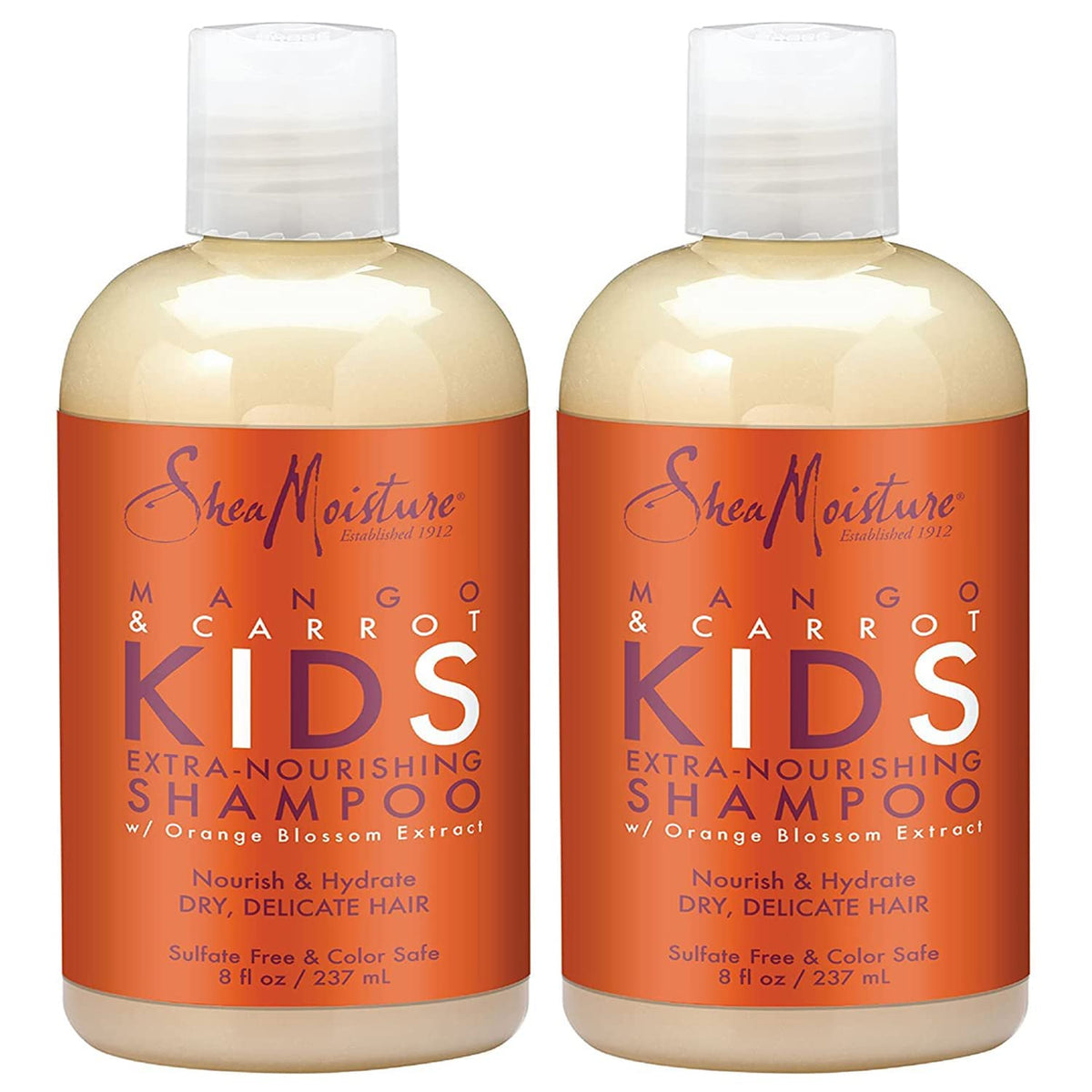 Sheamoisture Kids Shampoo - Extra-Nourishing Detangler With Shea Butter & Mango, 8 Oz (Pack Of 2