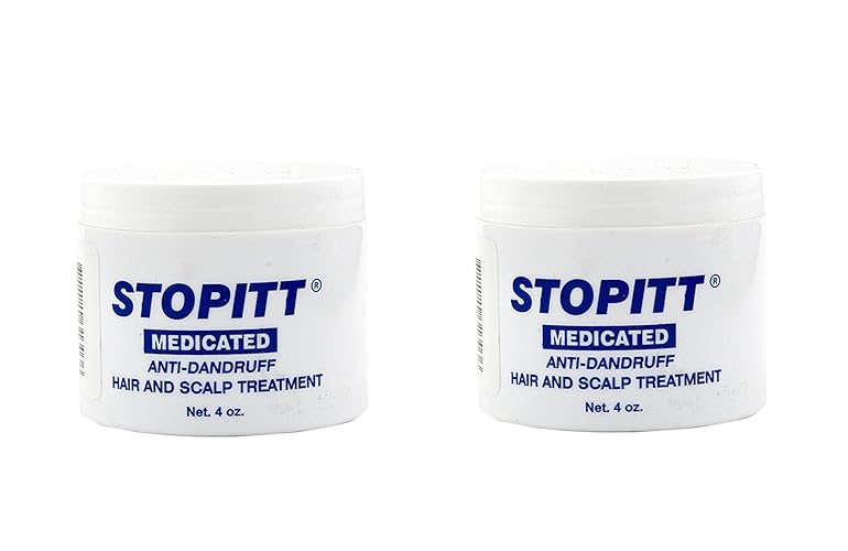 Htsjlgg Set Of 2 Stopitt 4 Oz. Medicated Anti-Dandruff Hair & Scalp Treatment