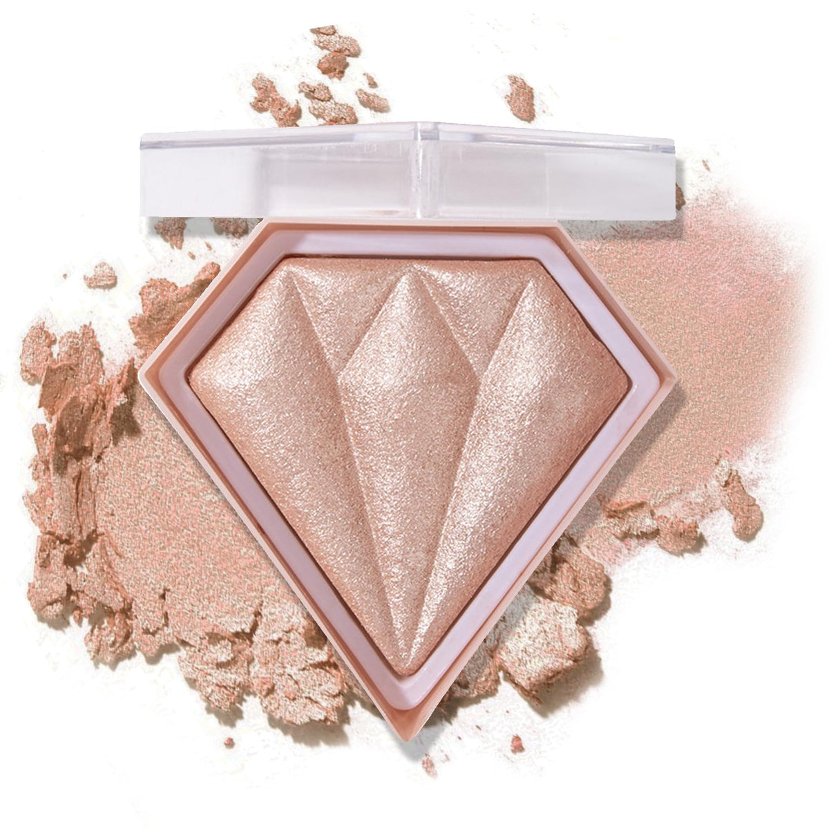 Xingxyuel Face Glitter Highlighter Palette, Waterproof Shimmer Contour Powder, 04 Ginger Color