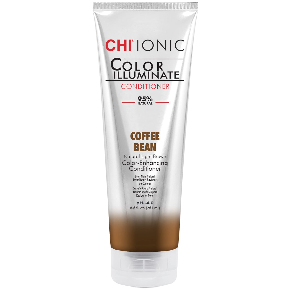 CHI Ionic Color Illuminate Conditioners  95 Natural  Sulfate  Paraben and Gluten Free  Coffee Bean  85 oz