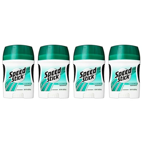 Speed Stick Deodorant Regular 1.8 Oz - Pack Of 4, Long-Lasting Odor Protection