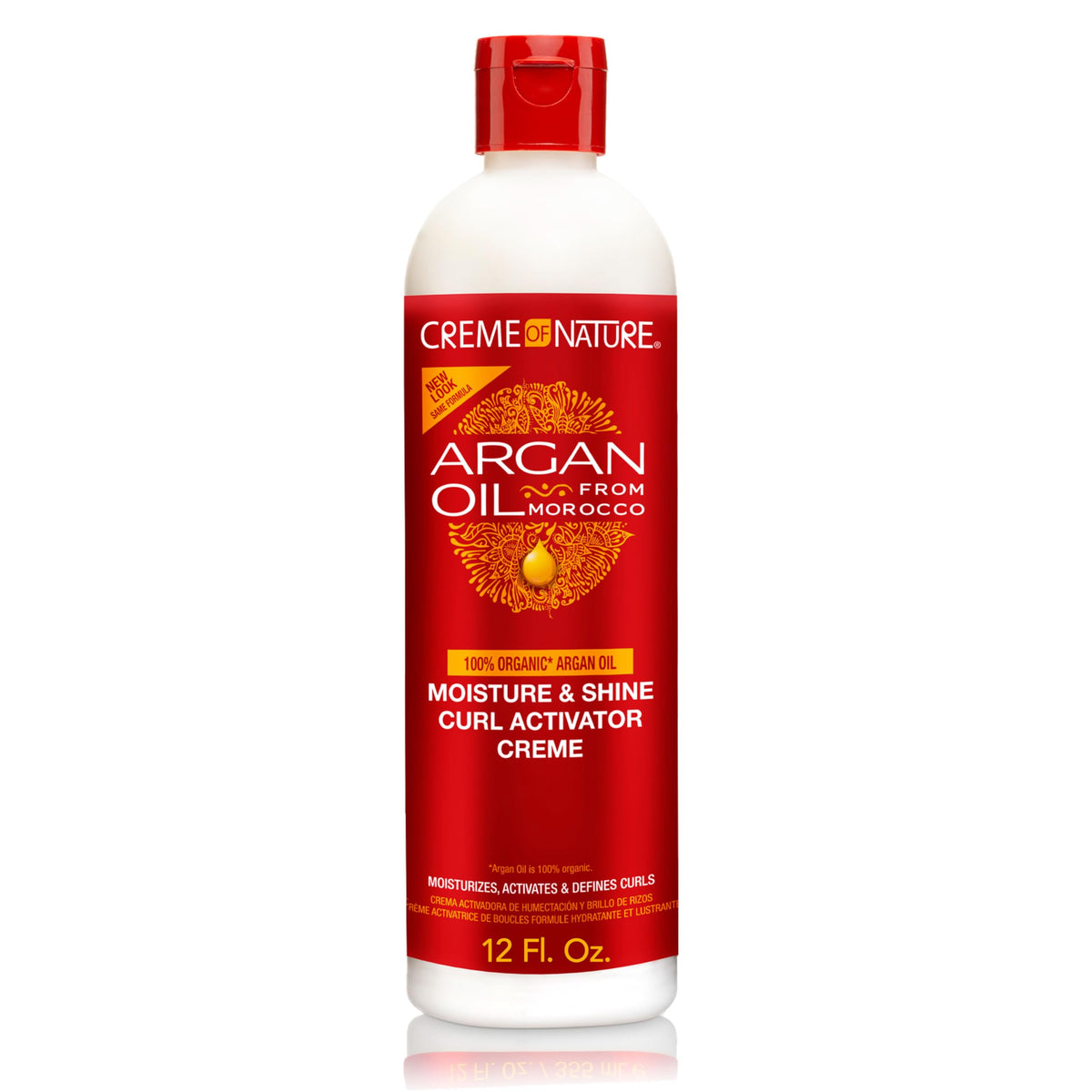 Creme Of Nature Argan Oil Curl Activator Crème - Moisture & Shine, 12 Fl Oz