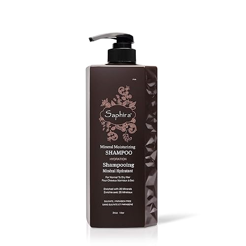 Saphira Mineral Moisturizing Shampoo, 34 Fl Oz - Sulfate-Free, Vegan, Hydration For Damaged Hair