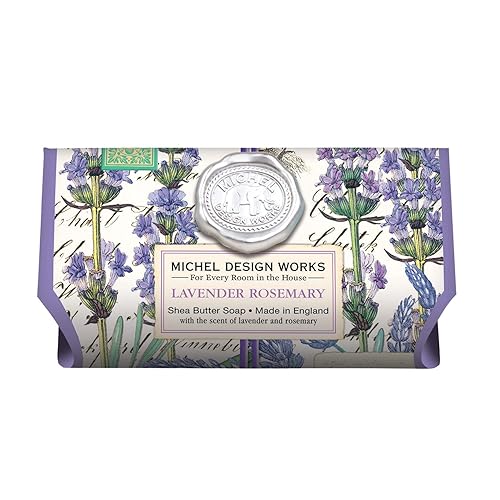 Michel Design Works Lavender Rosemary Large Bath Soap Bar, 8.7 Ounce