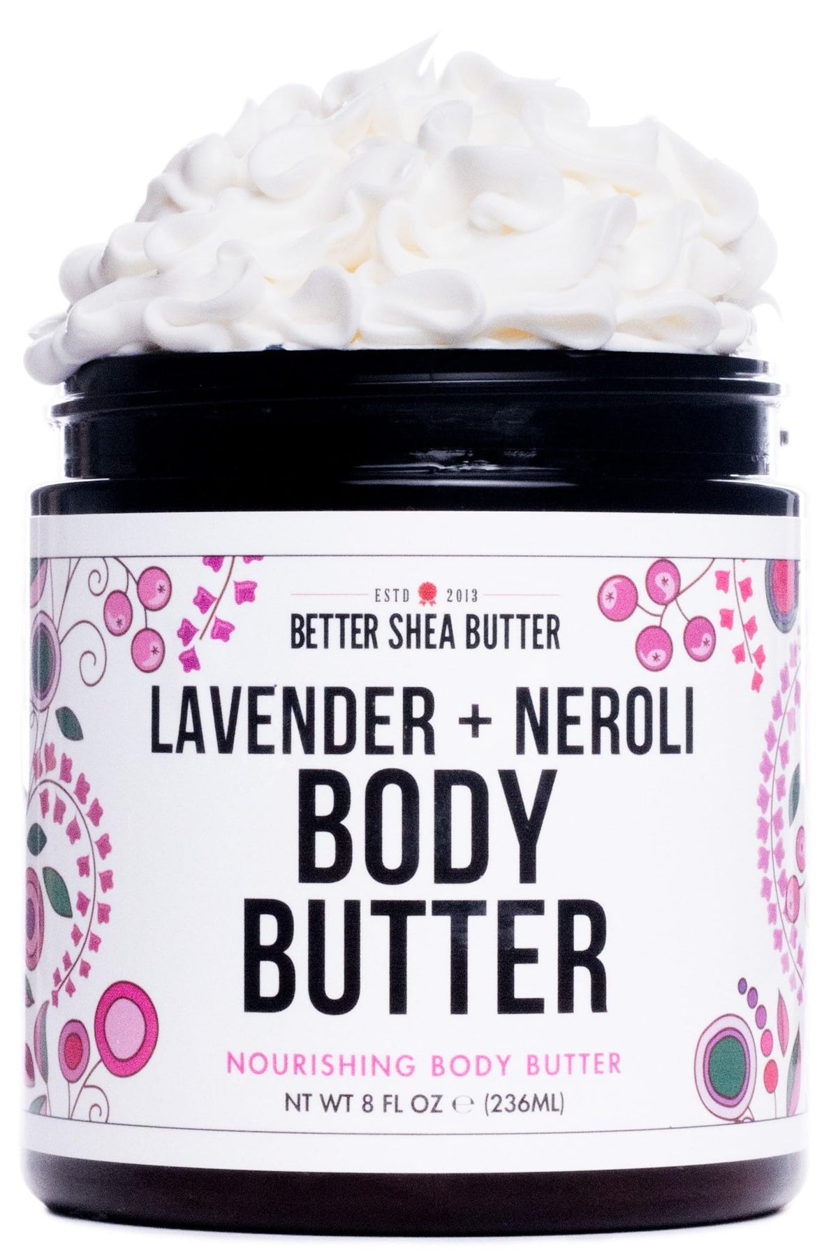 Better Shea Butter Lavender Neroli Body Butter | Whipped Moisturizer For Dry Skin, 8 Oz