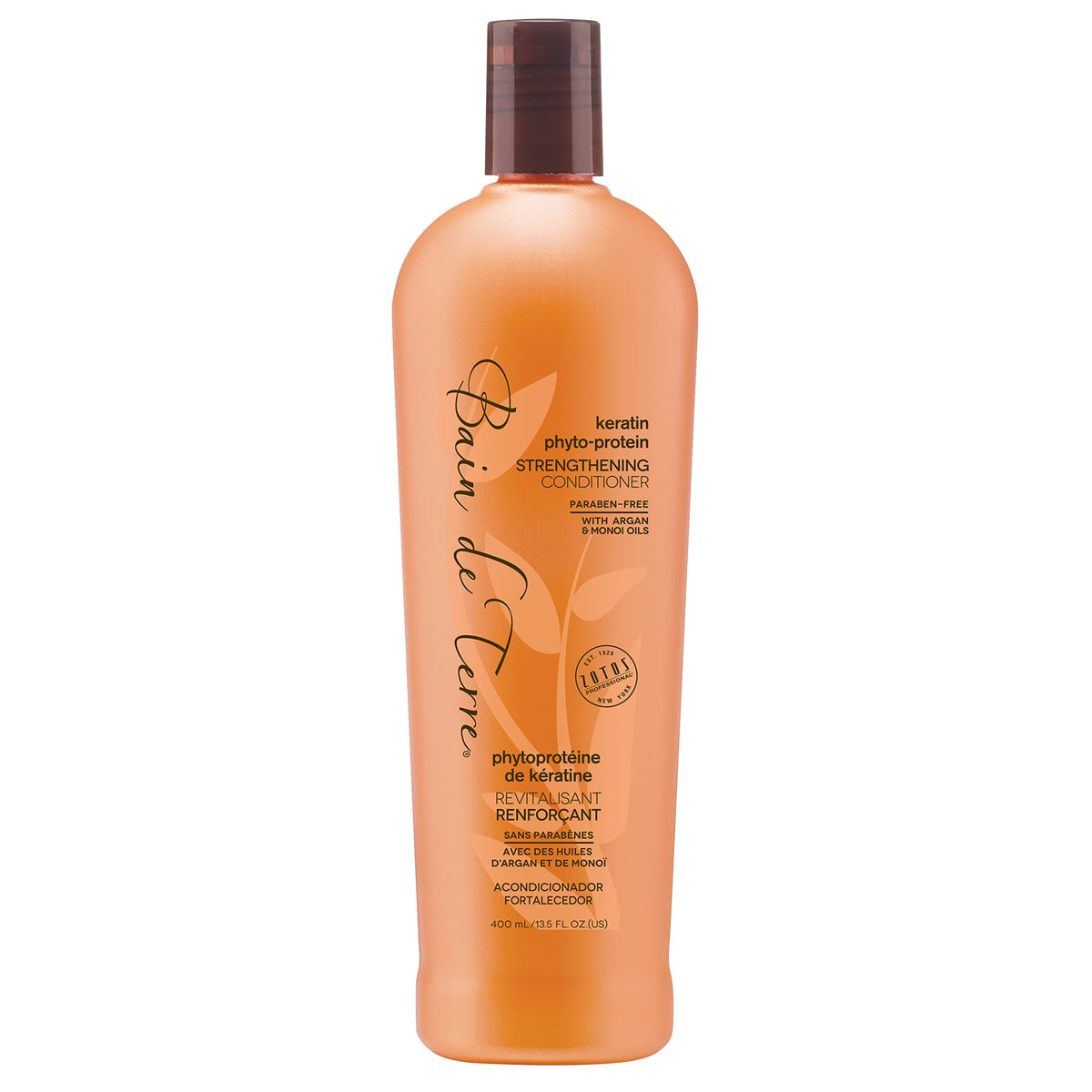 Bain de Terre Strengthening Conditioner  Keratin PhytoProtein  Weak  Fragile Hair  Argan  Monoi Oils  Paraben Free  135