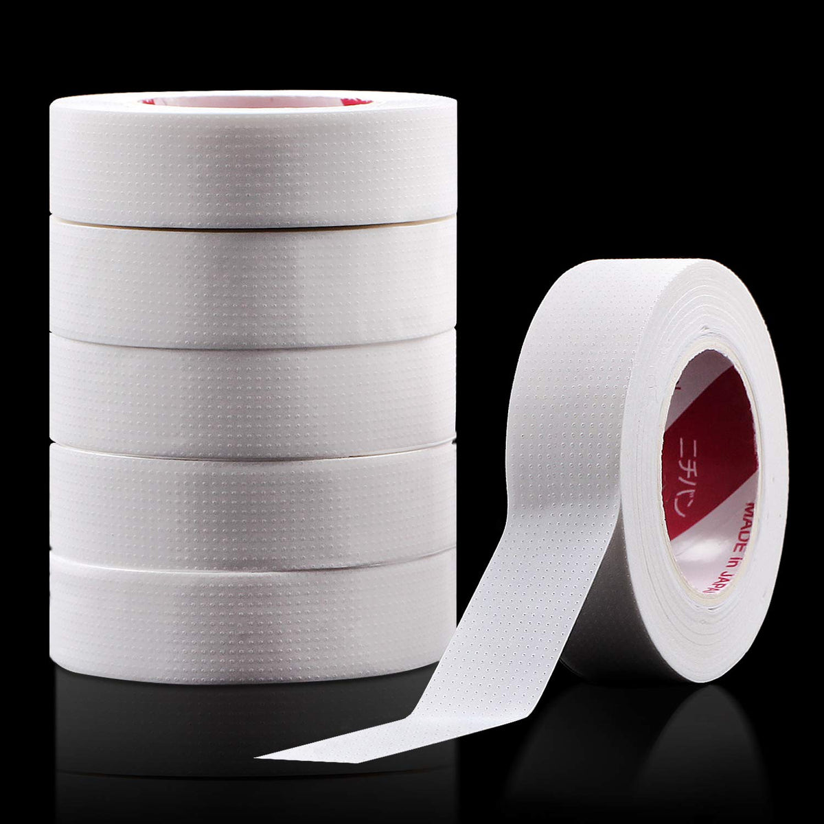 Fenshine Eyelash Extension Tape - 6 Rolls Japan Micropore Soft Medical Tape, 9M Each Roll