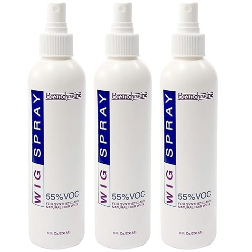 Brandywine Non-Aerosol Wig Spray for Synthetic & Natural Hair - 3 Pack, 0.33 oz