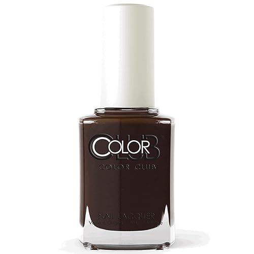 Color Club Au Natural Nail Lacquer, 0.5 Fl Oz, Brown/Black - Long-Lasting Finish