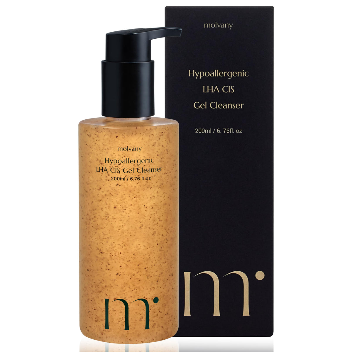 Molvany Lha Cis Gel Cleanser - Low Ph Facial Wash For Pore Shrinking & Makeup Removal, 6.76