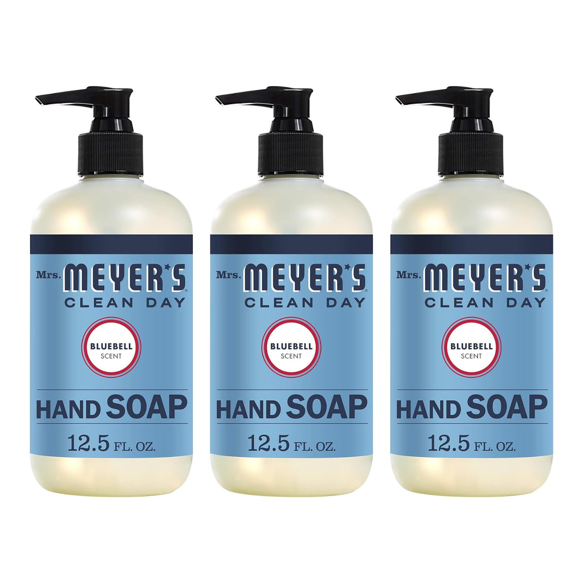 Mrs. Meyer'S Clean Day Liquid Hand Soap, Bluebell, 12.5 Fl Oz - Pack Of 3