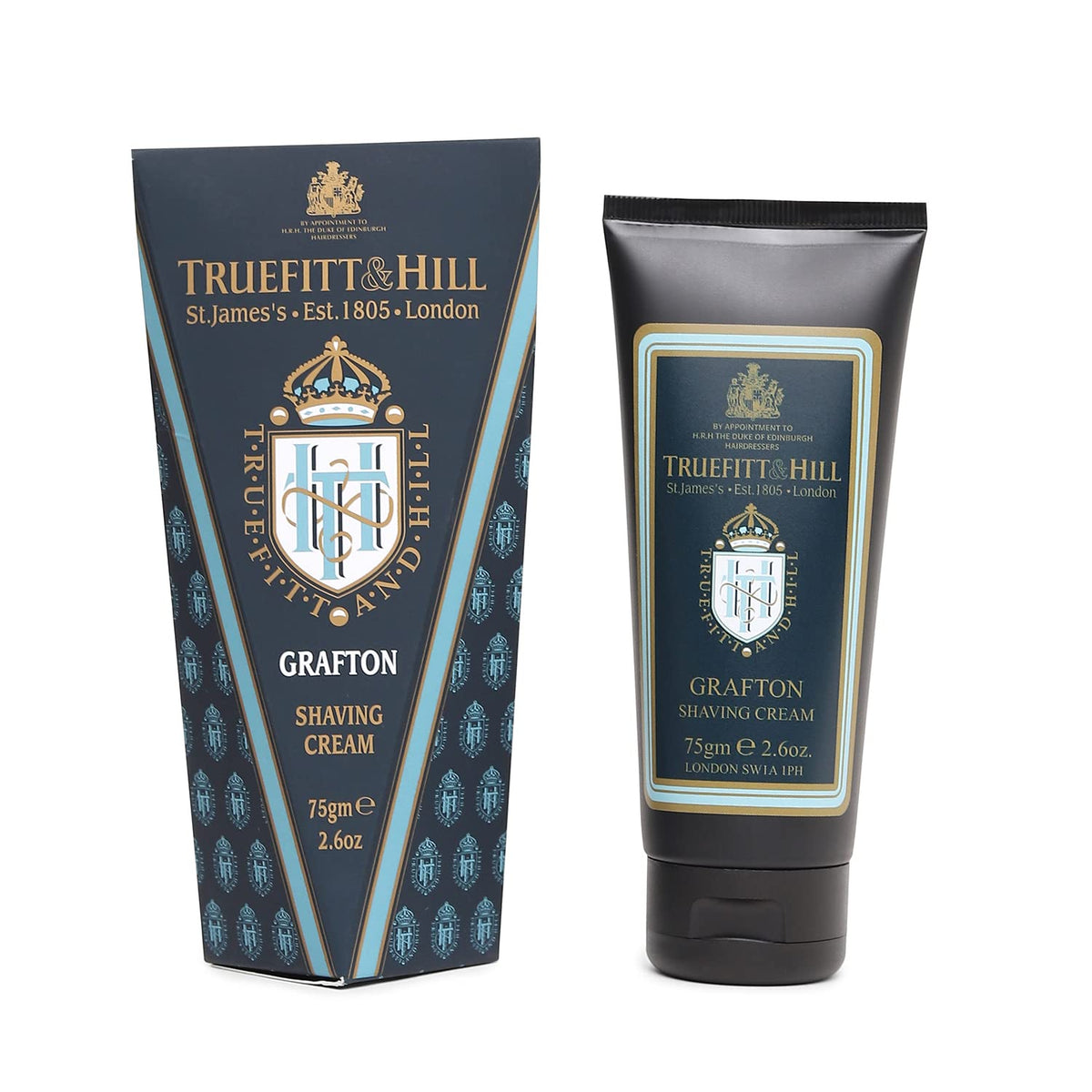 Truefitt & Hill Grafton Shaving Cream - Glycerin-Based, Smooth Glide, 2.65 Oz.