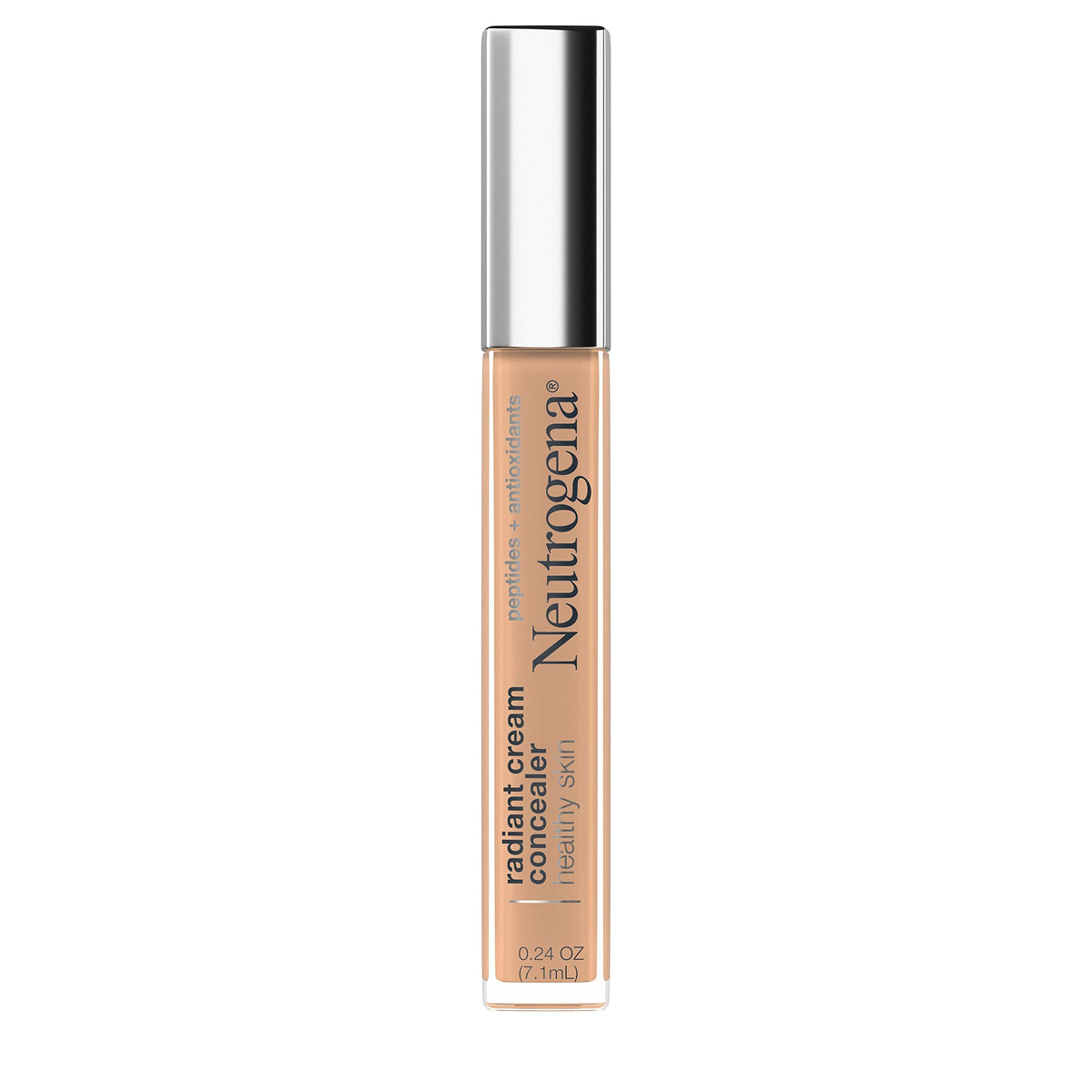 Neutrogena Radiant Brightening Cream Concealer, Lightweight, Non-Comedogenic, Cashew 03, 0.24