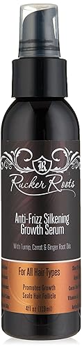 Rucker Roots Anti-Frizz Growth Serum With Ginger, Turnip & Carrot Oil - 4 Fl Oz