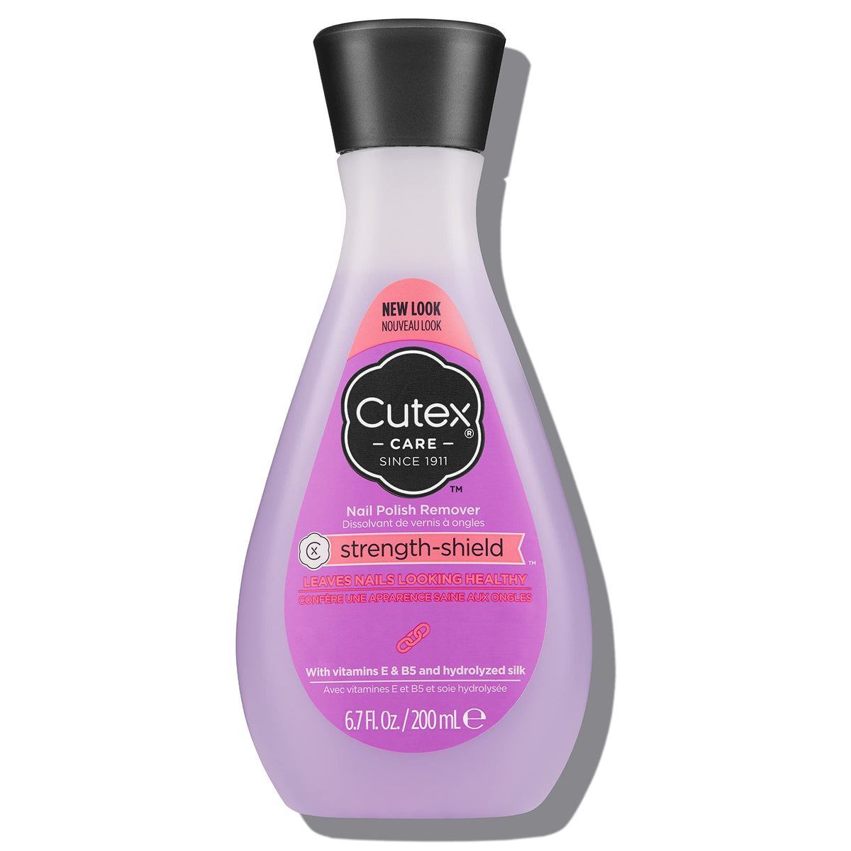 Cutex Strength Shield Nail Polish Remover With Vitamins E & B5, 6.76 Fl Oz