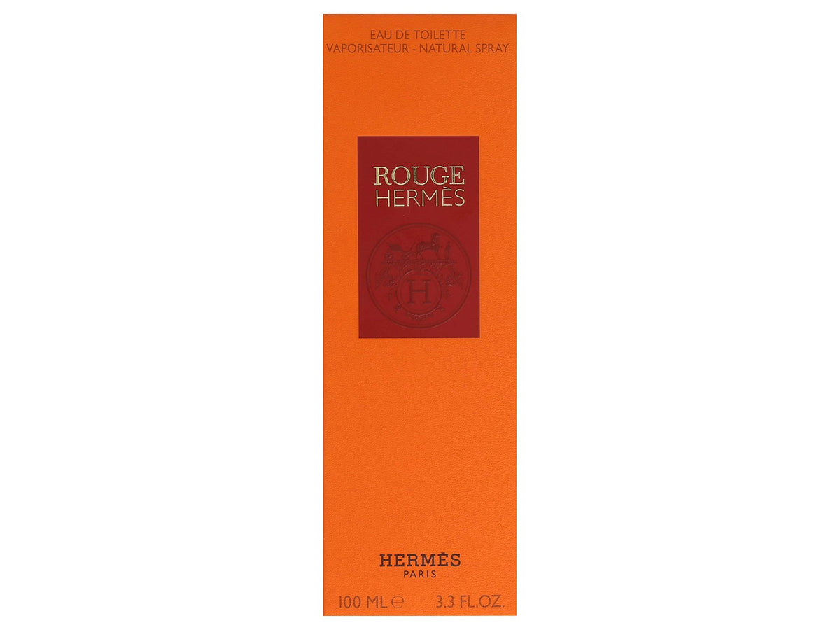 Hermes Rouge Eau De Toilette Spray For Women, 3.3 Fl Oz - New Packaging, Clear