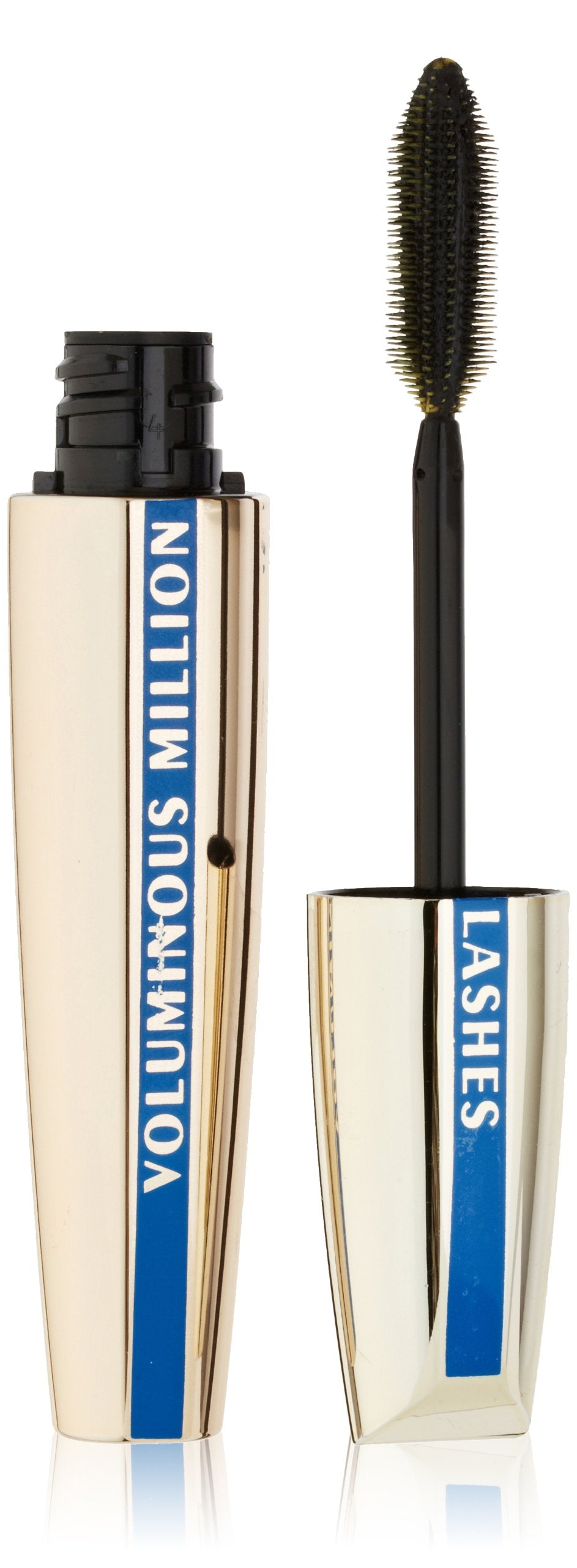 L’Oréal Paris Voluminous Million Lashes Mascara, Waterproof Blackest Black, 0.32 Fl Oz