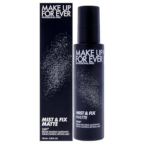 Make Up For Ever Mist And Fix Matte Setting Spray 3.4 Oz - Long-Lasting, Cranberry