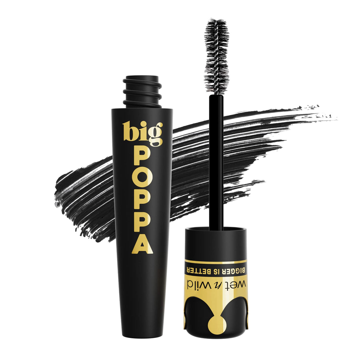 Wet N Wild Big Poppa Mascara - Volumizing, Lifting, Lengthening, Blackest Black, 0.33 Fl