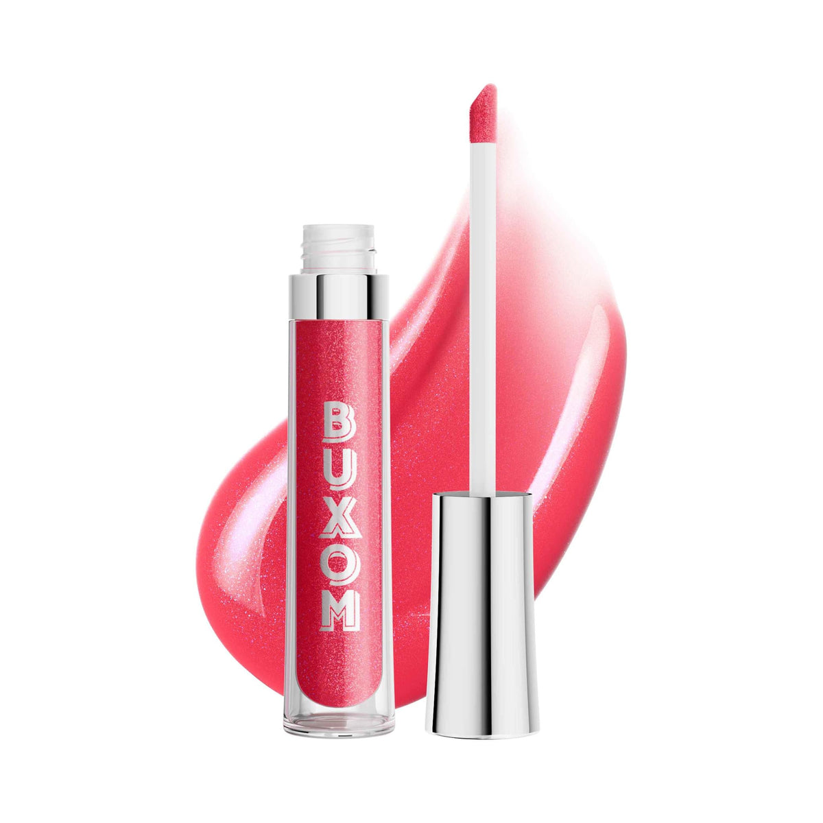 Buxom Full-On Plumping Lip Polish, Sheer Bright Pink Shimmer, 0.15 Fl Oz, Julie