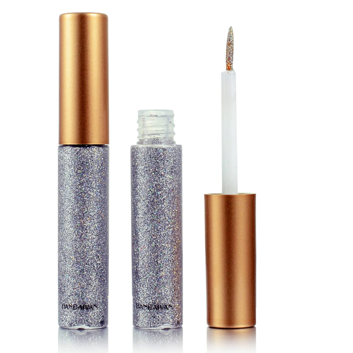 Dekrion Silver Glitter Eyeliner - Long-Lasting Waterproof Eye Makeup, 1 Count