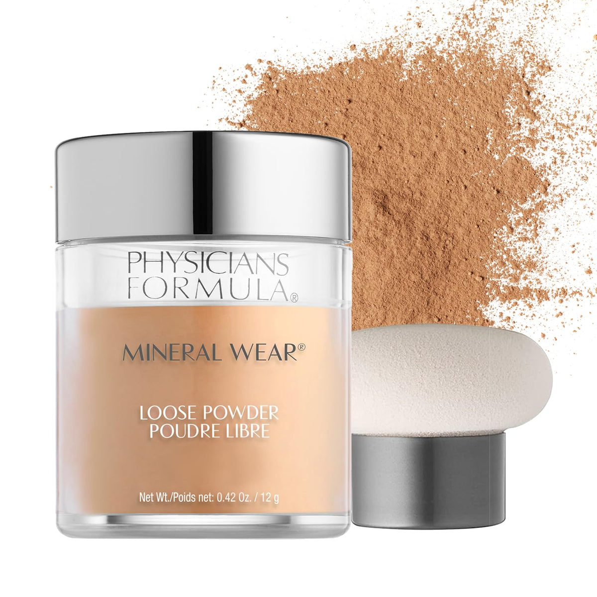 Physicians Formula Mineral Wear Talc-Free Loose Powder, Medium Beige, 0.42 Oz, Dermatologist Tested