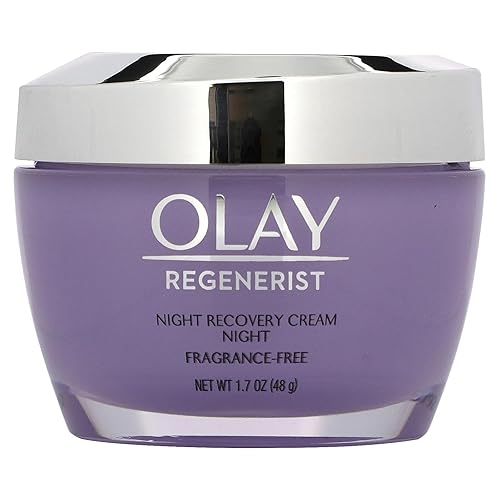 Olay Regenerist Night Recovery Cream, Fragrance Free, 1.7 Oz (Pack Of 2) - Anti-Aging