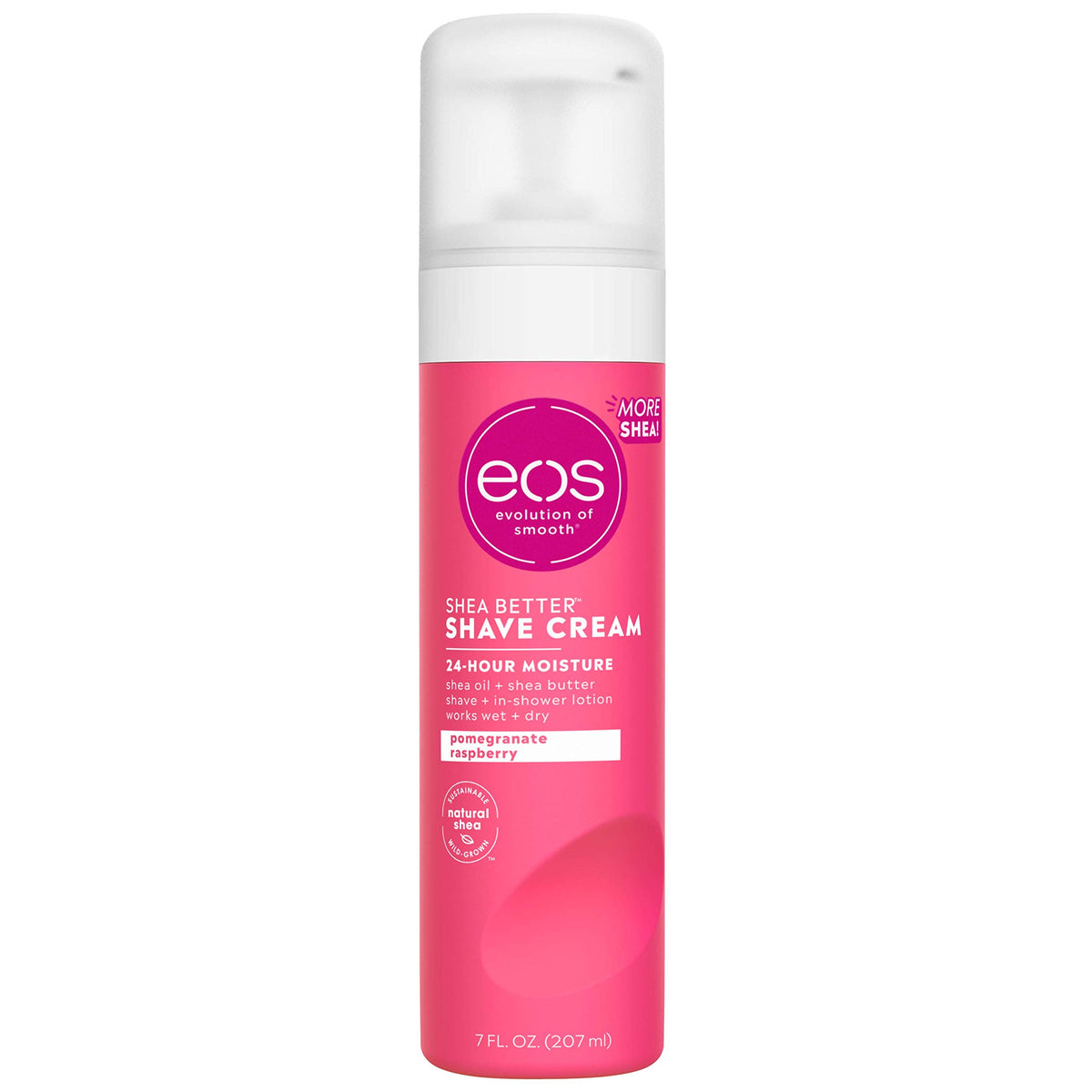 Eos Shea Better Shaving Cream For Women, Pomegranate Raspberry, 24 Hour Hydration, 7 Fl Oz, 3 Pack