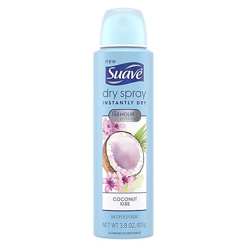 Suave Coconut Kiss Dry Spray Antiperspirant Deodorant, 1 Count - Long-Lasting Freshness