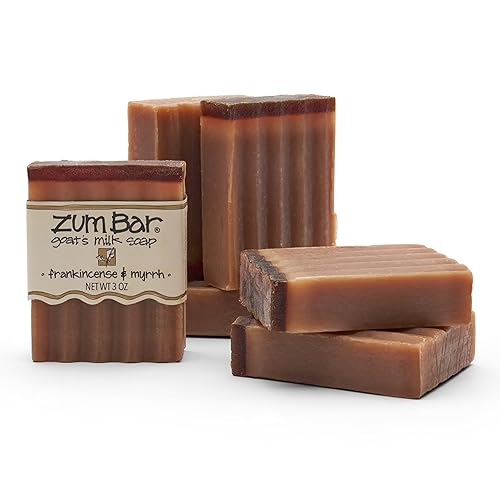 Indigo Wild Zum Bar Goat'S Milk Soap - Frankincense & Myrrh - 3 Oz (6 Pack)