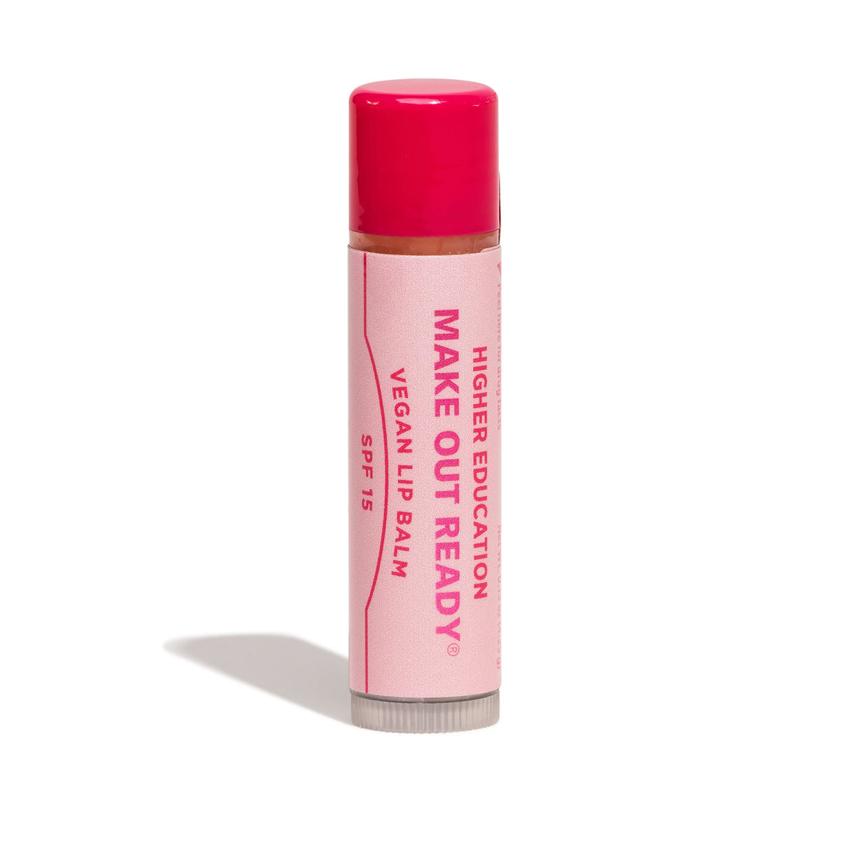 Higher Education Vegan Lip Balm Spf 15, Hydrating Pomegranate Flavor, 0.15 Oz, Cruelty-Free