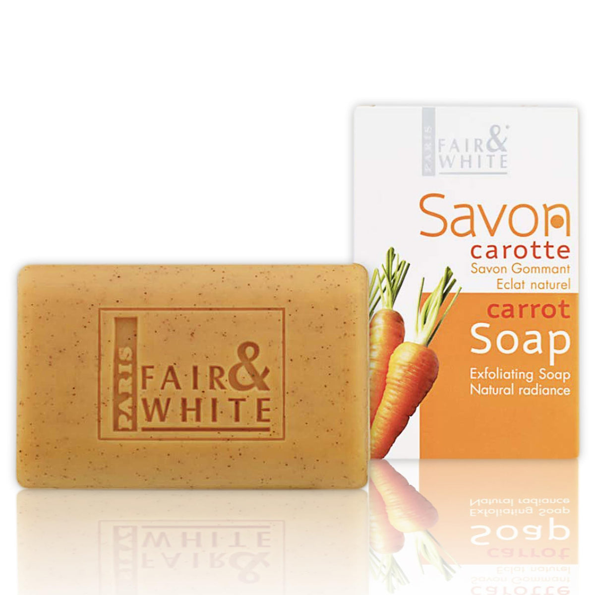 Fair & White Exfoliating Soap With Carrot Oil - 200G Repairing & Nourishing Cleanser