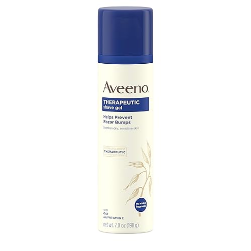 Aveeno Therapeutic Shave Gel, 7 Oz - Prevents Razor Bumps, Soothes Sensitive Skin, No Fragrance