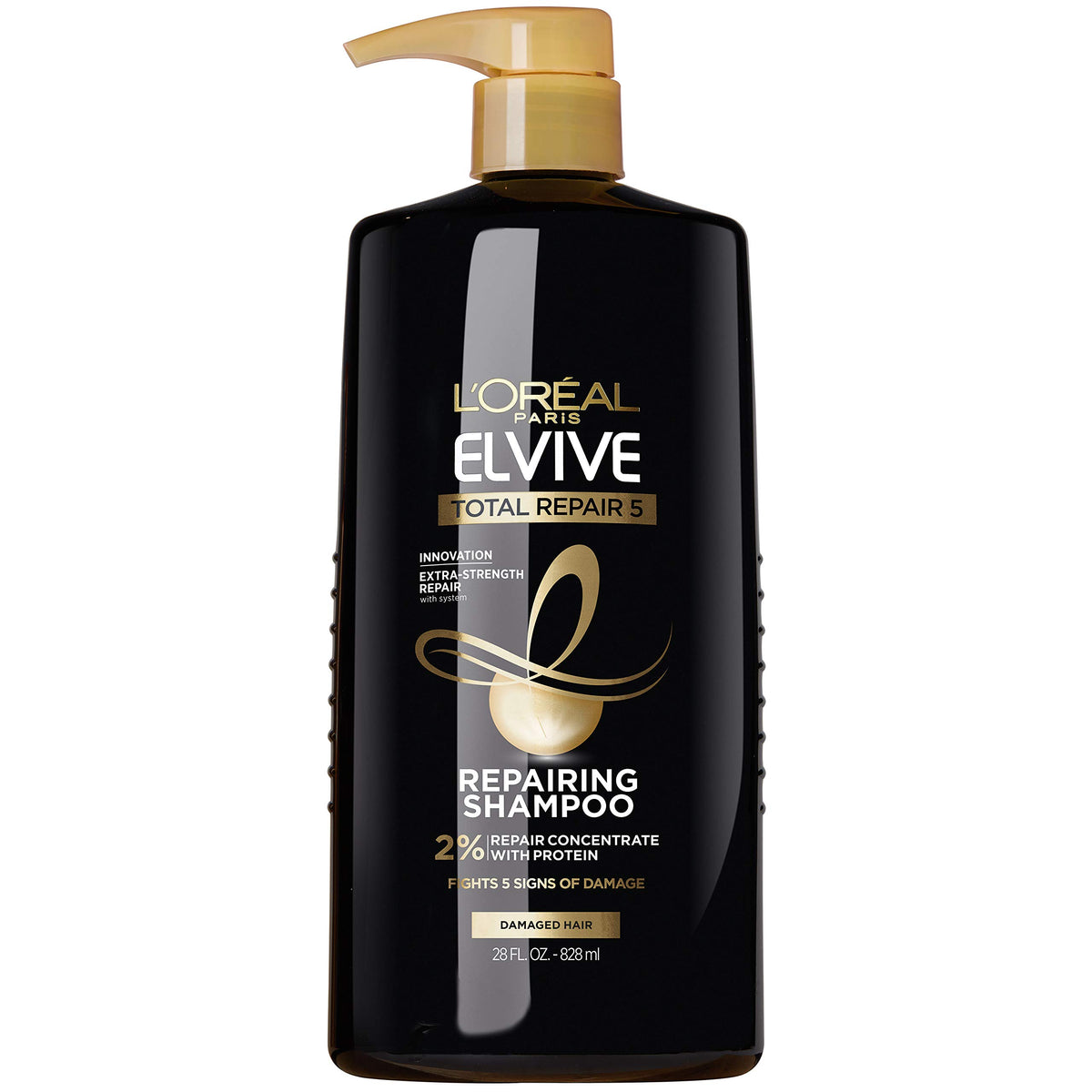 L'Oreal Paris Elvive Total Repair 5 Shampoo For Damaged Hair, 28 Fl Oz - Protein & Ceramide