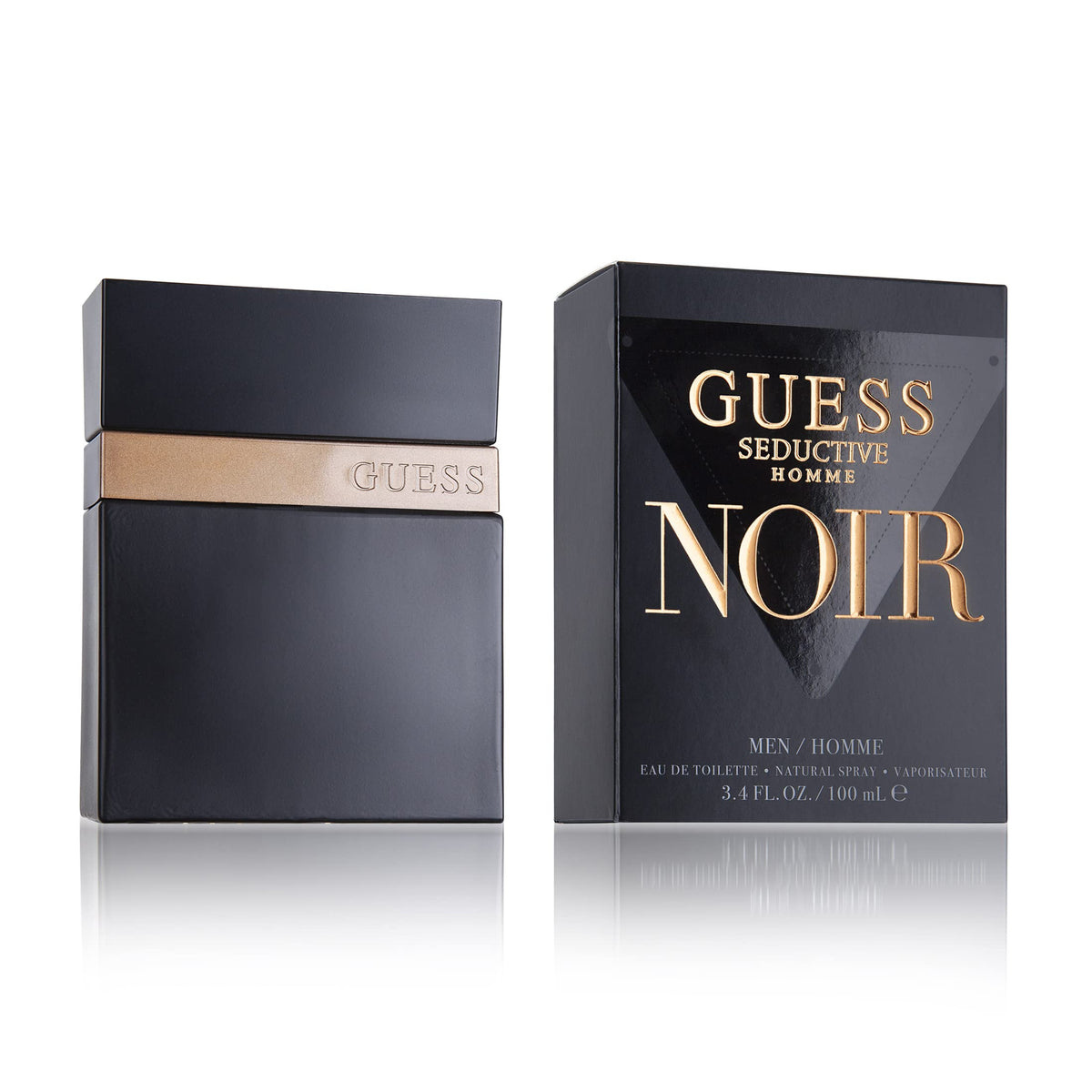 Guess Seductive Homme Noir 3.4 oz EDT Spray for Men - Black Fragrance, Bold Scent, Perfect for Everyday Wear