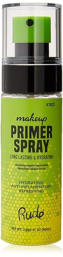 Makeup Primer Spray by RUDE Cosmetics - Cranberry, 2 oz Hydrating Primer for Women