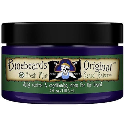 Bluebeards Original Fresh Mint Beard Conditioner - 4 Oz Leave-In Softener With Aloe & Peppermint Oil