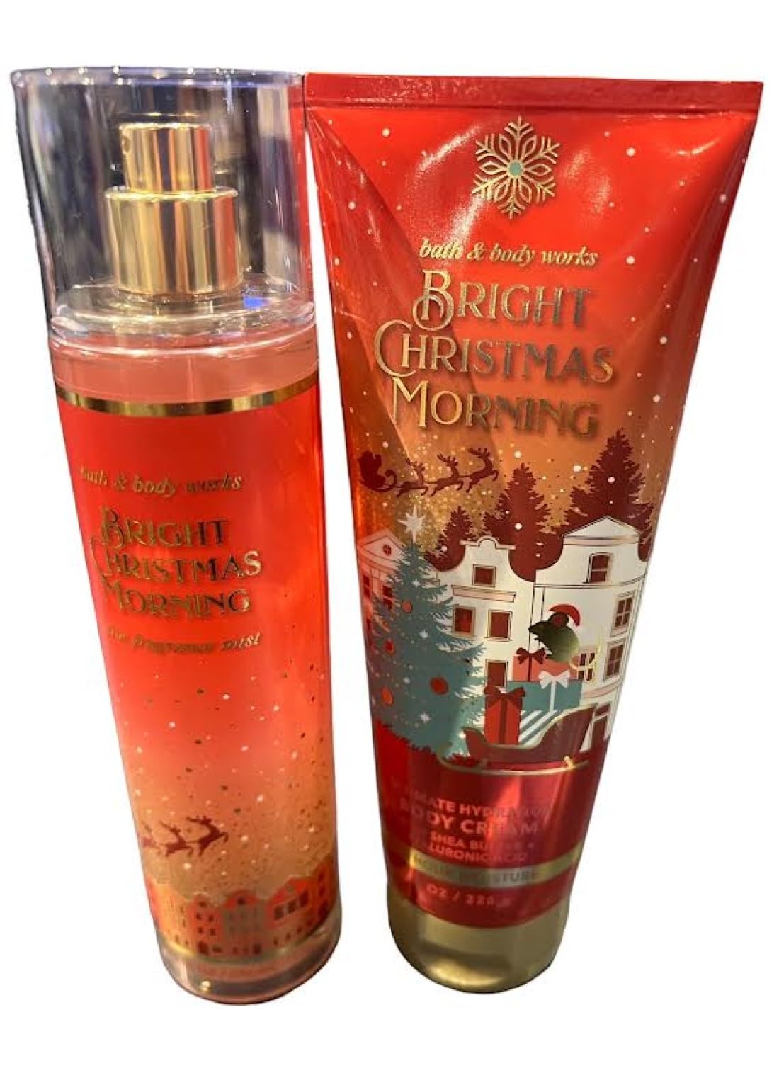 Bath & Body Works Fragrance Gift Set - Bright Christmas Mist Shea, 16 Fl Oz