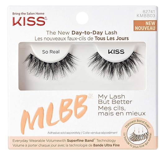 Kiss Kiss My Lash But Better So Real False Eyelashes - Black, Pack Of 2